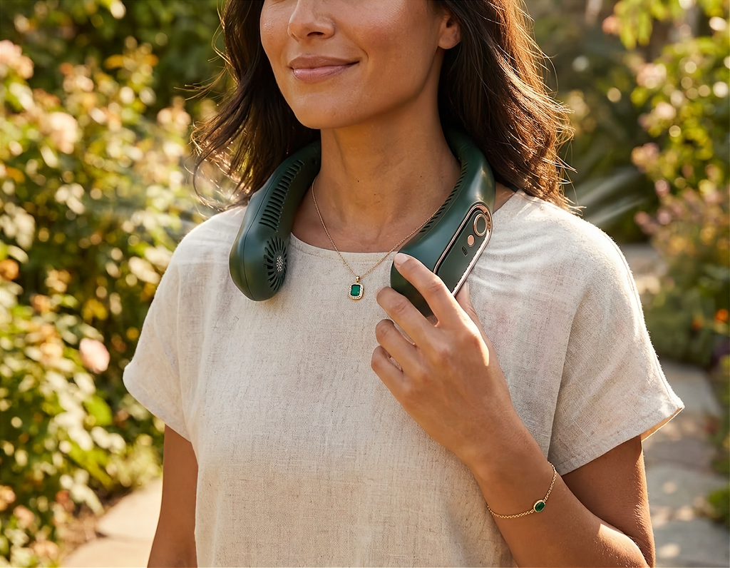 PÚRIVA AirFlow™ 5-Speed Wearable Neck Fan