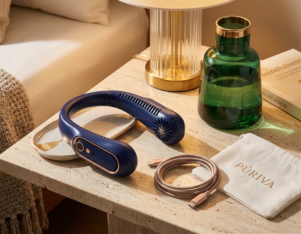 PÚRIVA AirFlow™ 5-Speed Wearable Neck Fan