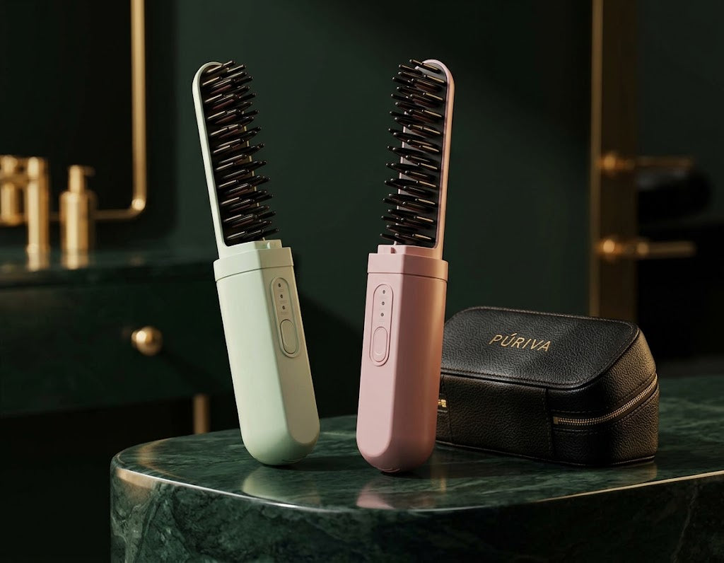 PÚRIVA FlexStyle™ Rechargeable Straightening & Curling Comb