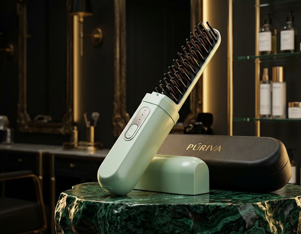 PÚRIVA FlexStyle™ Rechargeable Straightening & Curling Comb