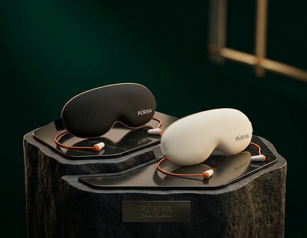 PÚRIVA DreamQuiet™ 3D Contoured Sleep Mask with Earplugs