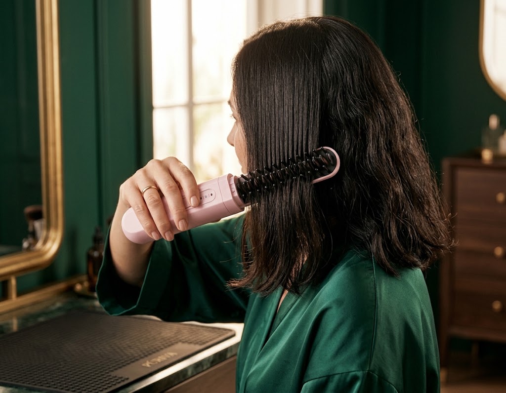 PÚRIVA FlexStyle™ Rechargeable Straightening & Curling Comb