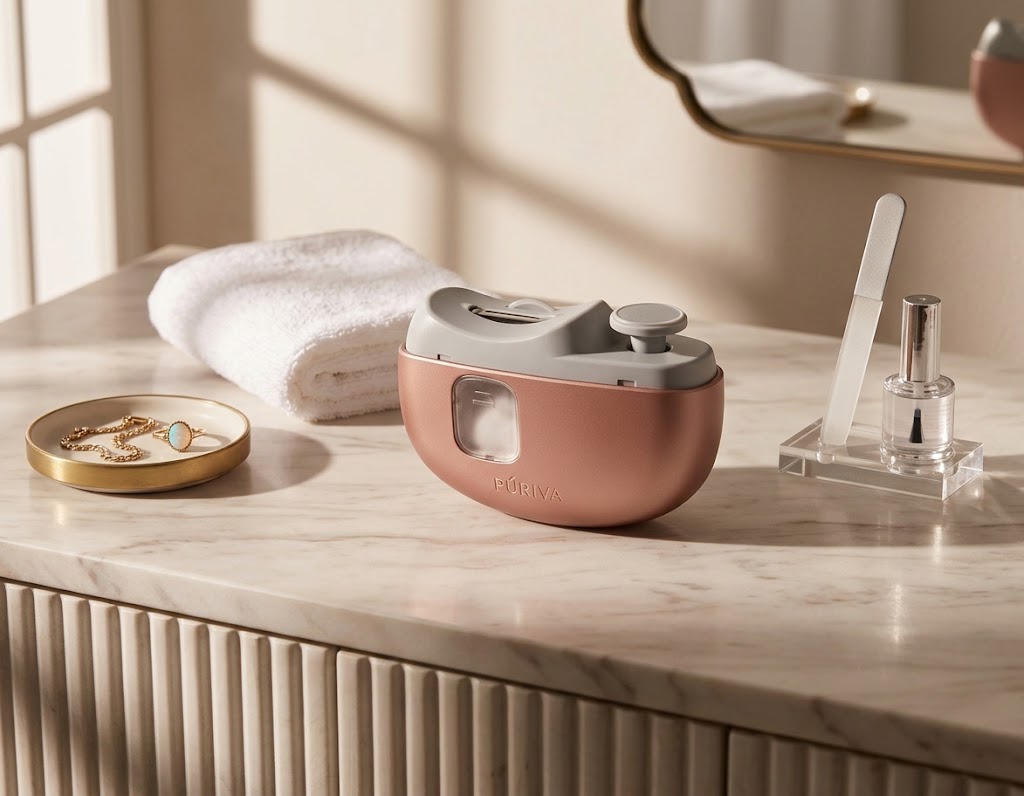 PÚRIVA NailEase™ 2-in-1 Electric Nail Clipper & Polisher