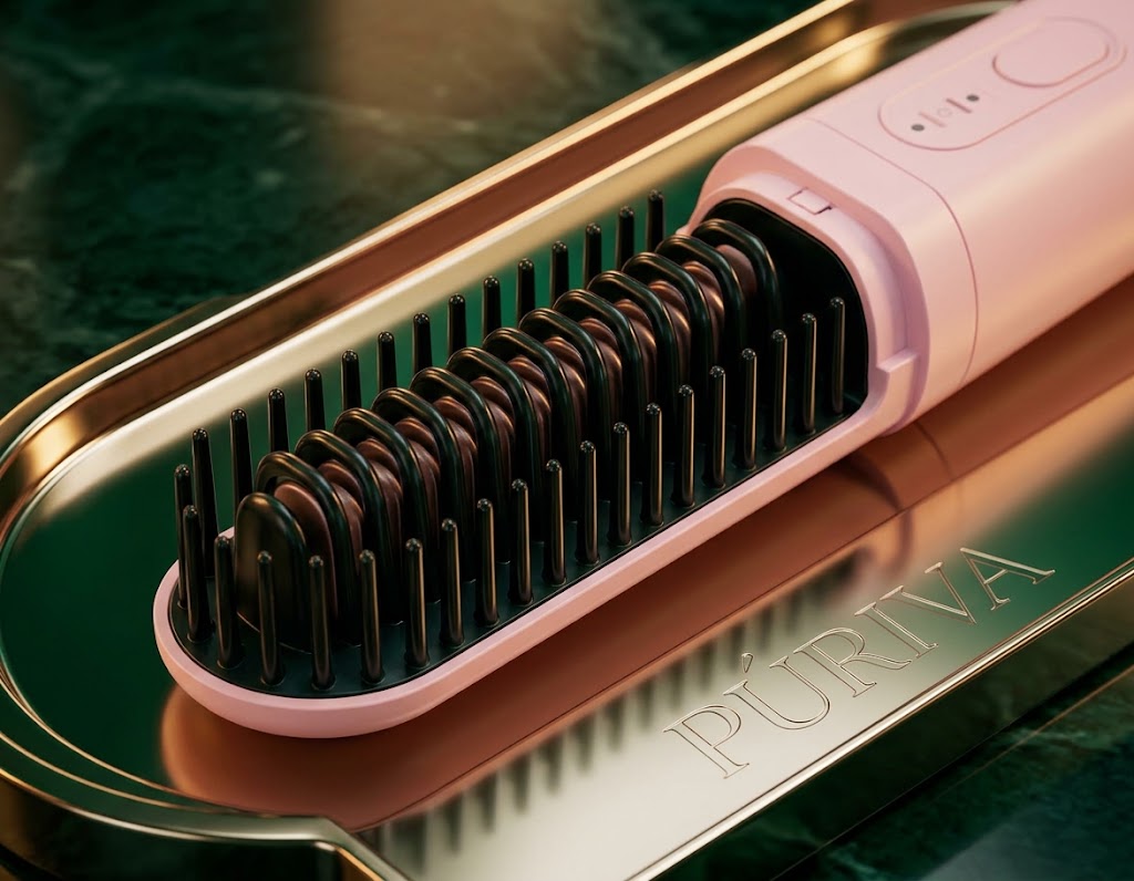 PÚRIVA FlexStyle™ Rechargeable Straightening & Curling Comb