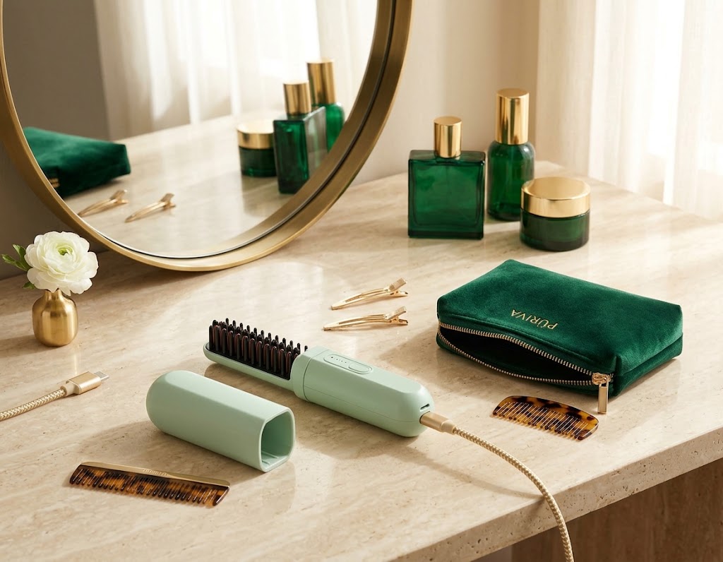 PÚRIVA FlexStyle™ Rechargeable Straightening & Curling Comb