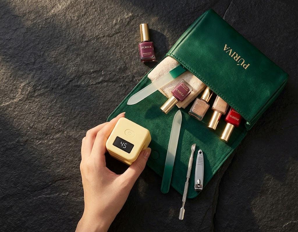 PÚRIVA NailGlow™ Rechargeable Mini LED Nail Lamp