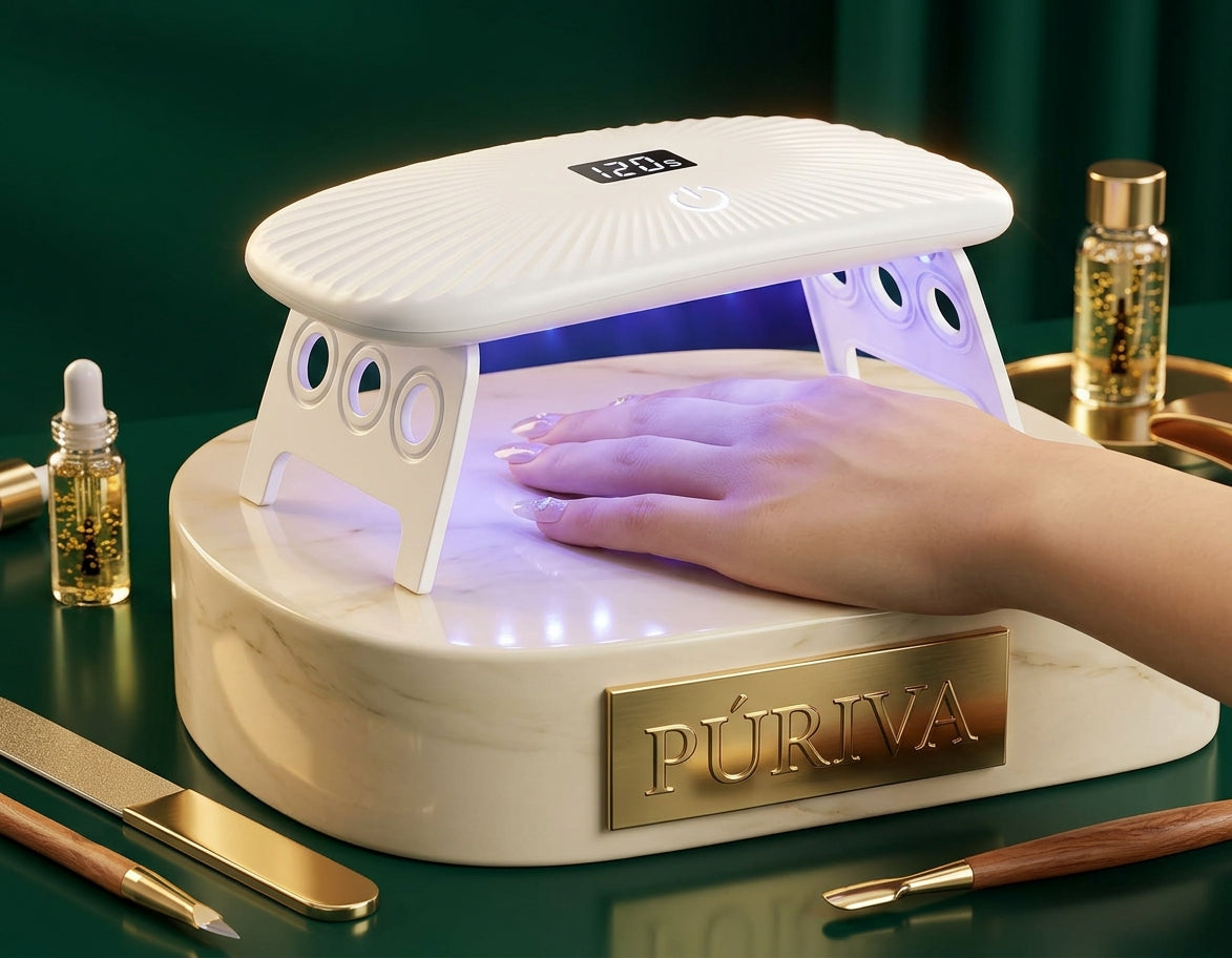 PÚRIVA NailGlow™ Foldable 12-LED Nail Drying Lamp