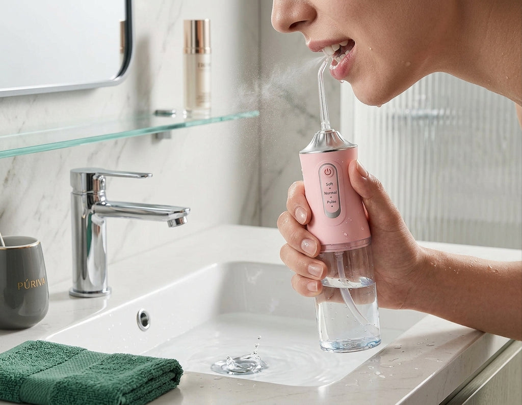 PÚRIVA AquaFloss™ Portable Oral Irrigator