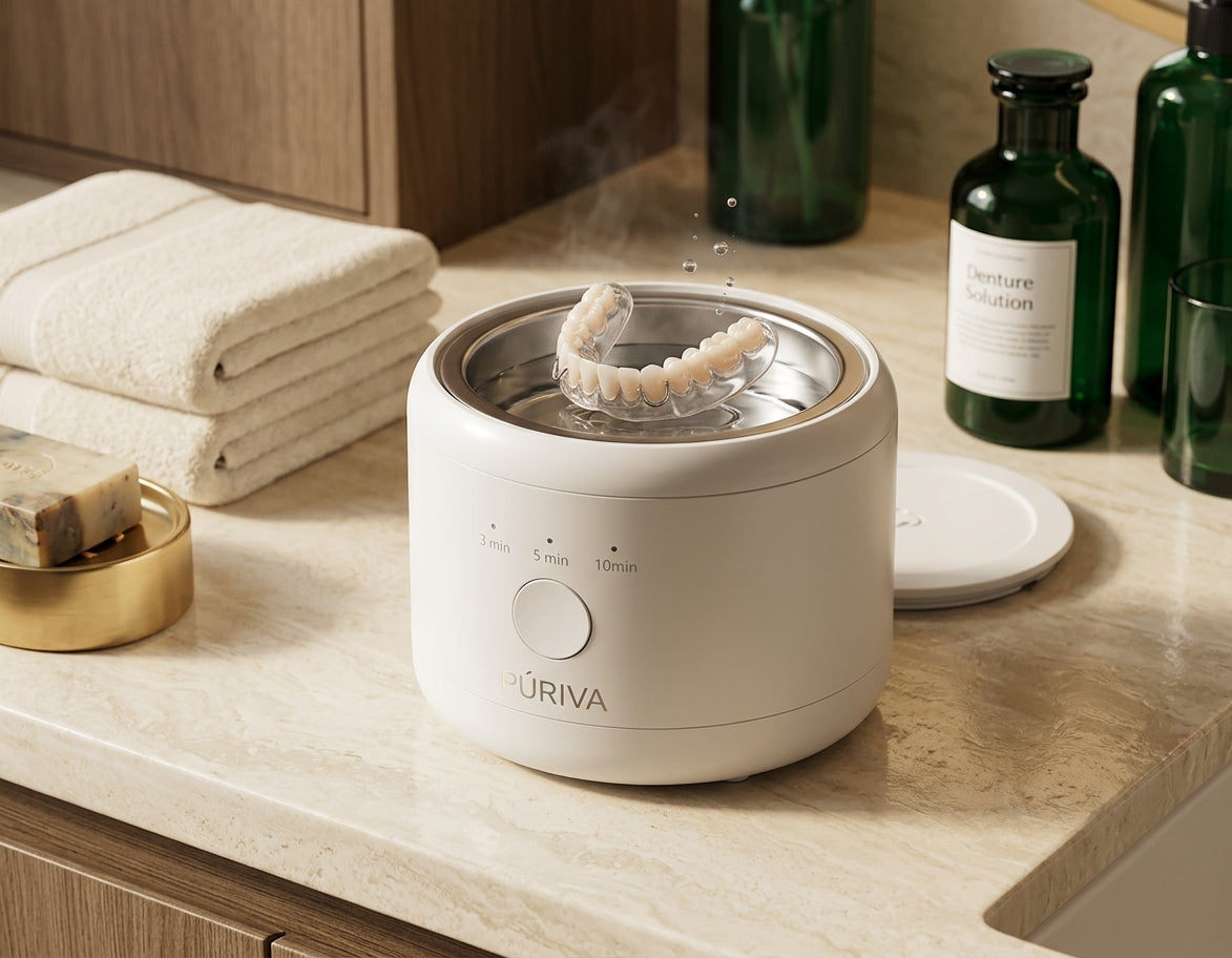 PÚRIVA PureSmile™ 3-Mode Rechargeable Retainer & Denture Cleaner