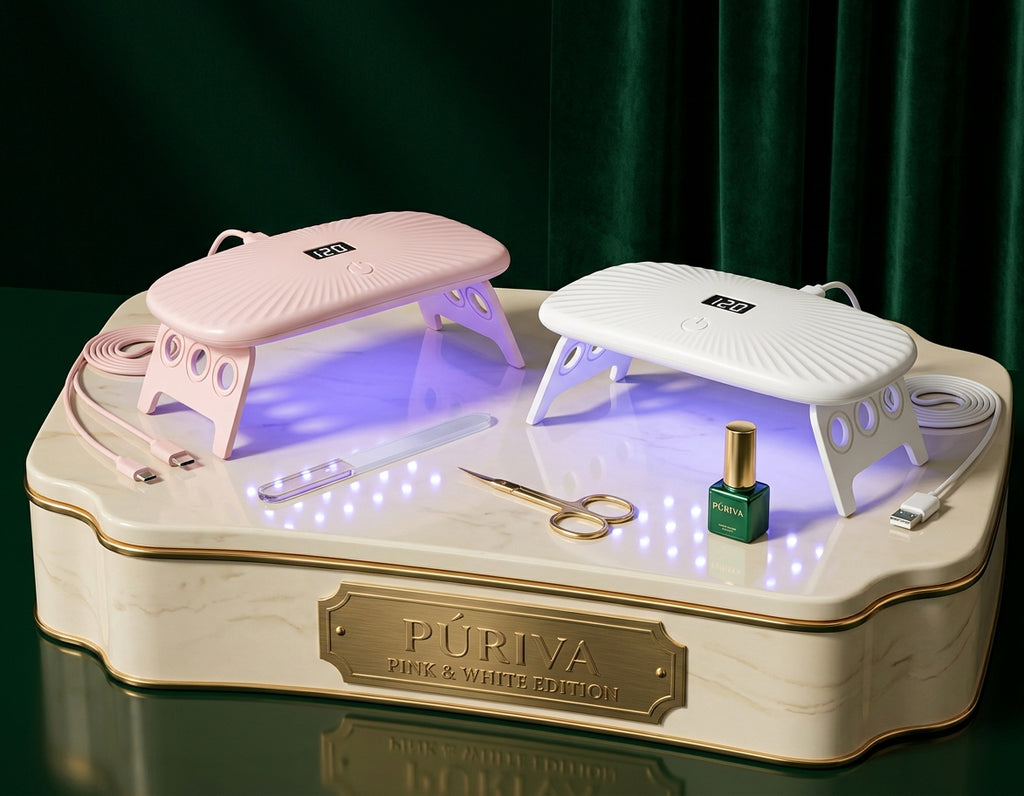 PÚRIVA NailGlow™ Foldable 12-LED Nail Drying Lamp