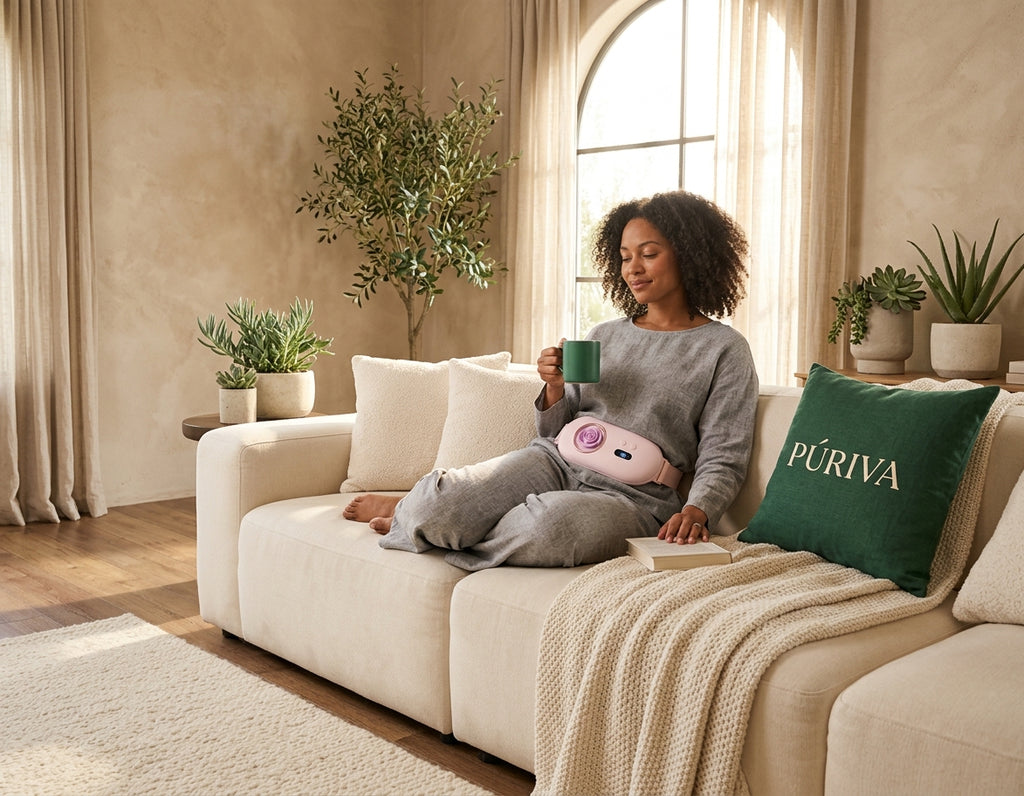 PÚRIVA WarmEase™ Rechargeable Menstrual Heating & Massage Belt