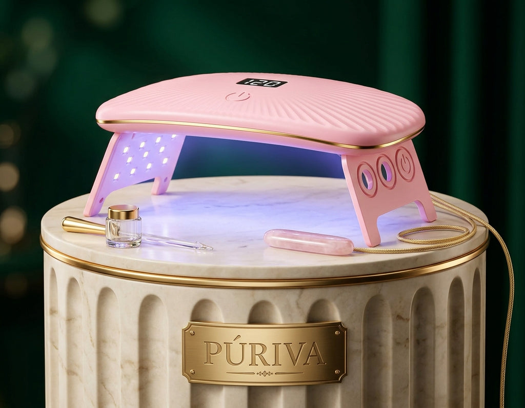 PÚRIVA NailGlow™ Foldable 12-LED Nail Drying Lamp