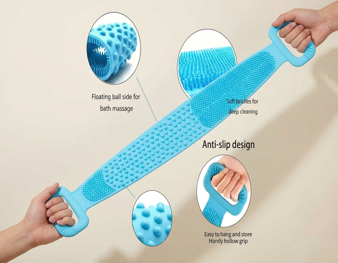 PÚRIVA Reach™ Silicone Back Scrubber