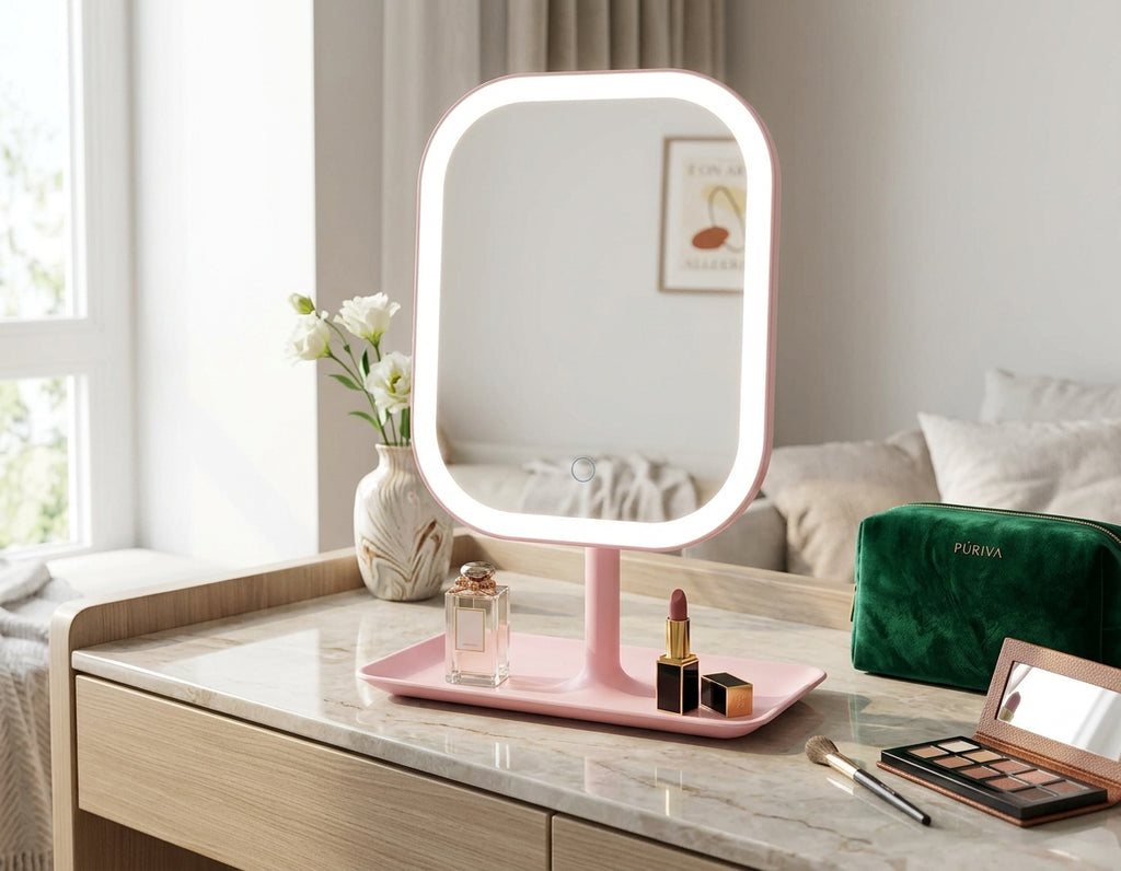 PÚRIVA LumiView™ 3-Mode Rechargeable LED Makeup Mirror