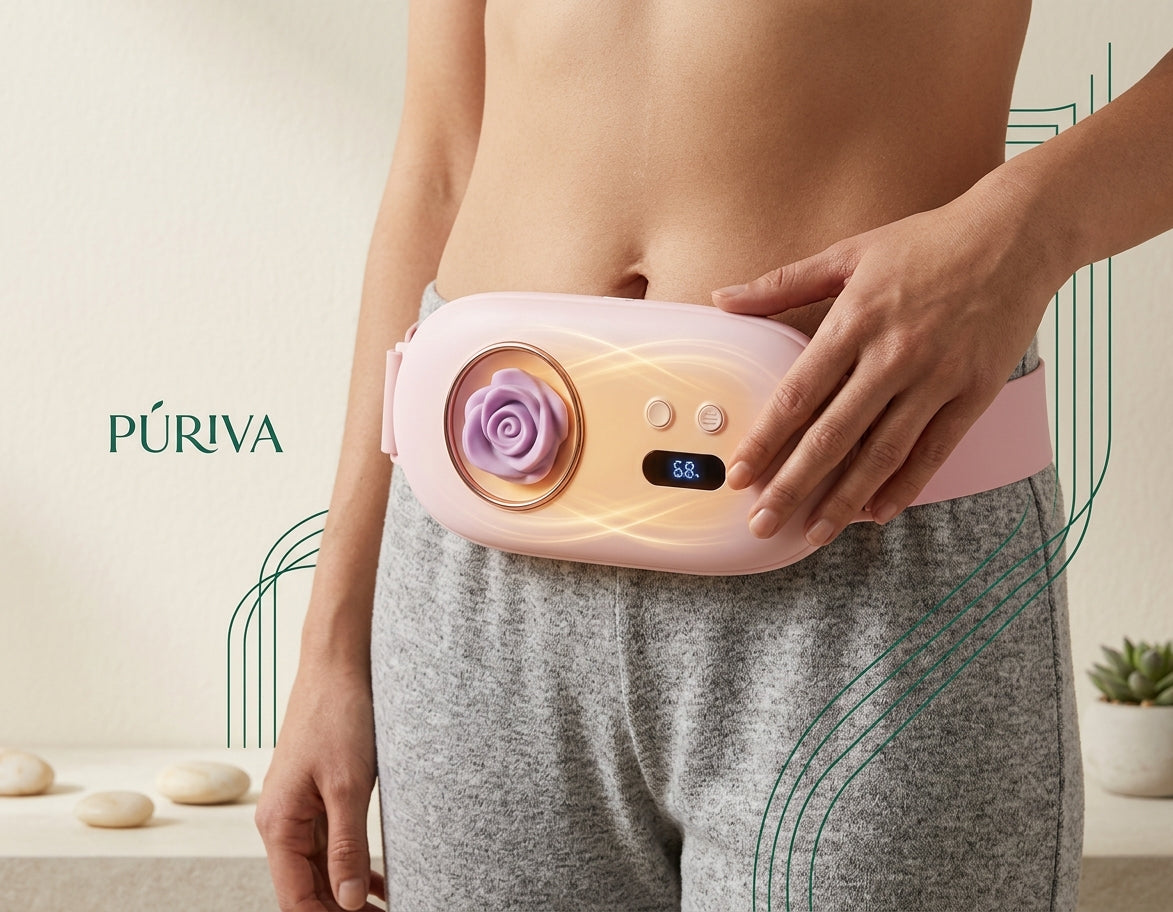 PÚRIVA WarmEase™ Rechargeable Menstrual Heating & Massage Belt