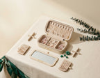 PÚRIVA JewelNest™ Velvet-Lined Travel Jewellery Box with Mirror