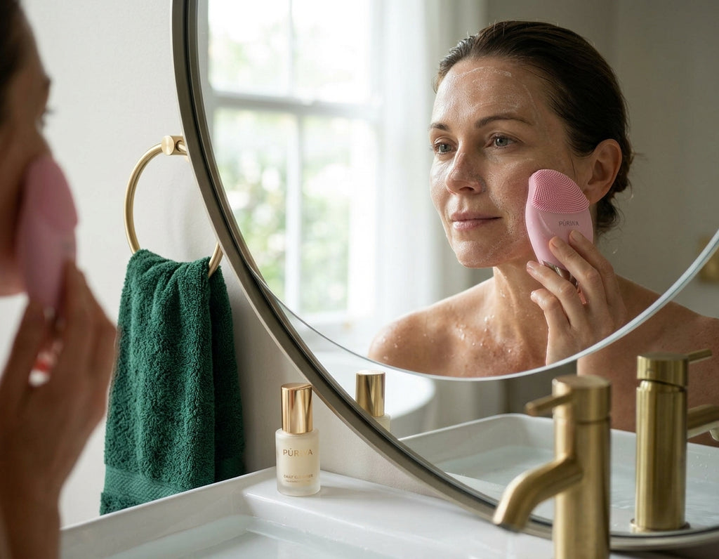 PÚRIVA PureTouch™ 5-Speed Heated Facial Cleansing Brush