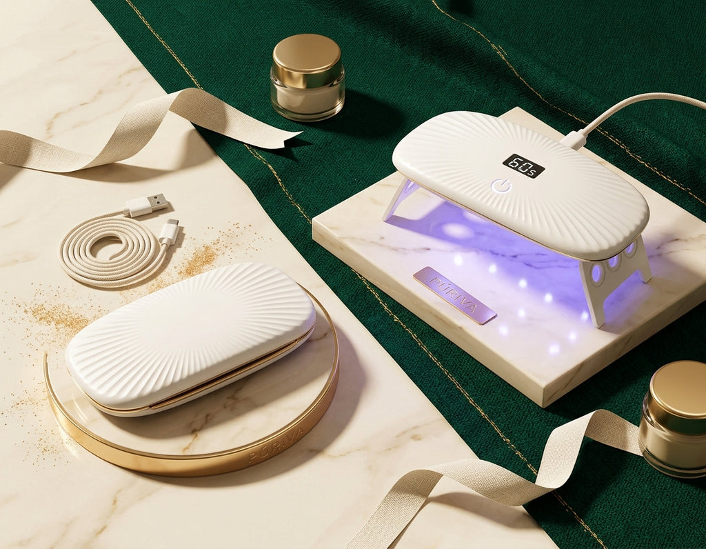 PÚRIVA NailGlow™ Foldable 12-LED Nail Drying Lamp