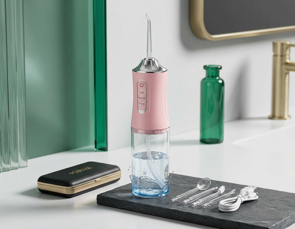 PÚRIVA AquaFloss™ Portable Oral Irrigator
